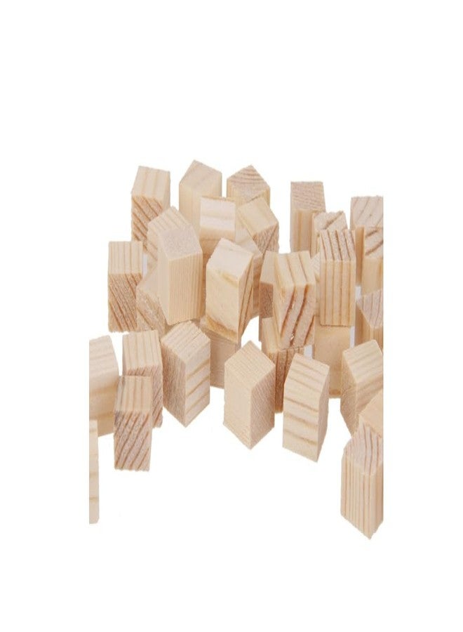 Ormango مكعبات خشبية غير مكتملة من أورمانجو مقاس 1/2 بوصة للأشغال اليدوية، مكعبات خشبية مربعة صلبة للفن والحرف اليدوية (250) - Image 2